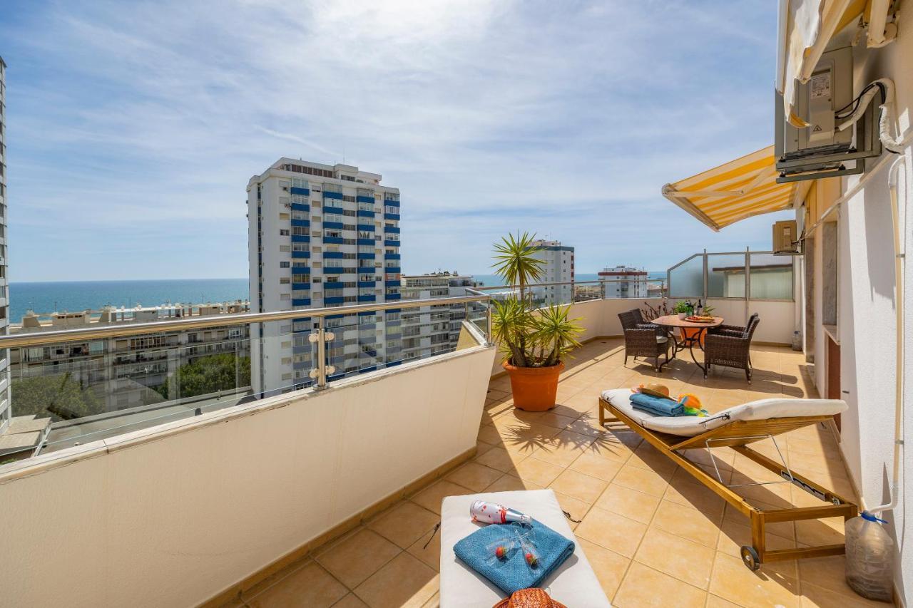Seaview Penthouse In Algarve With Spacious Terrace Quarteira Luaran gambar
